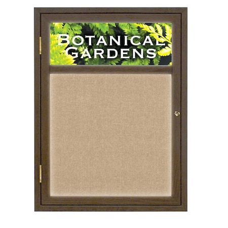 United Visual Products Open Faced Traditional Corkboard, 12x36" UV639A-BRONZE-RUBBER